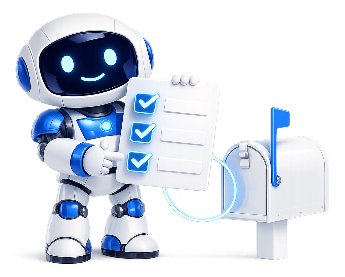 Approving calendar access on a Microsoft 365 sign-in: the robot reading a list of permissions with tick boxes beside each one.